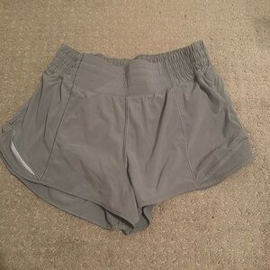 Lululemon gray hotty hot shorts